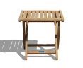 Cheltenham Adjustable Footstool, Teak Side Table
