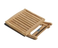 Cheltenham Adjustable Footstool, Teak Side Table