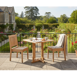 Canfield Square 80cm Table and 2 Hilgrove Chairs Set
