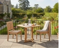 Canfield Square 80cm Table and 2 Hilgrove Chairs Set