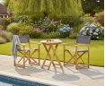 Suffolk 60cm Round Table and Director's Chair Set