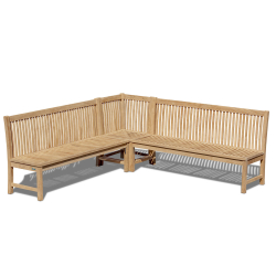 Canterbury Teak Corner Chair and Benches Set