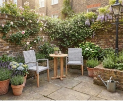 Canfield Round 60cm Table with 2 St. Tropez Armchairs