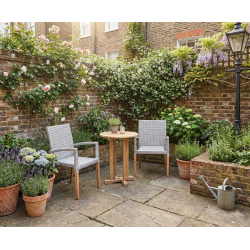 Canfield Round 60cm Table with 2 St. Tropez Armchairs