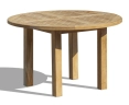 Titan Round 1.2m Table with 4 Monaco Stacking Chairs