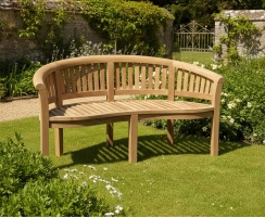 Wimbledon Teak Banana Bench