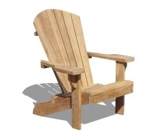 Bear Chair, Teak Adirondack Seat