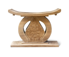Ashanti-style Stool – Hand-Carved Teak Statement Piece