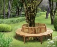 Large Teak Circular Tree Seat - 2.96m