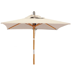 Square 2m Tilting Garden Hardwood Parasol