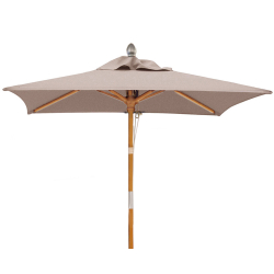 Square 2m Tilting Garden Hardwood Parasol