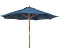 Octagonal 3m Hardwood Garden Parasol - Blue