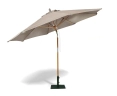 Octagonal 3m Hardwood Garden Parasol - Taupe