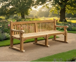 Hyde Park Teak 2.4m Bench