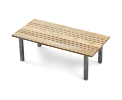 Marina Teak 220cm Garden Table with Stainless Steel Legs