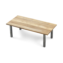 Marina Teak 220cm Garden Table with Stainless Steel Legs
