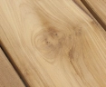 Close up of Marina Teak 220cm Garden Table with Stainless Steel Legs