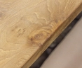 Close up of Marina Teak 220cm Garden Table with Stainless Steel Legs