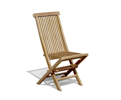 Ashdown High-back Garden Chair, Foldable, Teak