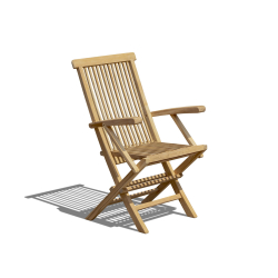 Ashdown Folding Garden Armchair, Teak wood