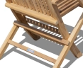 Ashdown Folding Garden Armchair, Teak wood