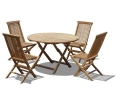 Suffolk 4 Seater Folding Dining Set with Ashdown Chairs