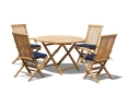 Suffolk Round 1.2m Table & 4 Ashdown Chairs