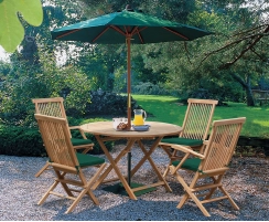 Suffolk Round 1.2m Table & 4 Ashdown Chairs