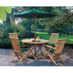 Suffolk Round 1.2m Table & 4 Ashdown Chairs