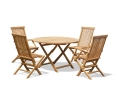 Suffolk Round 1.2m Table & 4 Ashdown Chairs