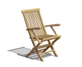Rimini Square 0.7m Table & 2 Ashdown Armchairs