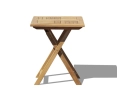 Teak Suffolk 0.6m Table and Ashdown Chair Set