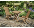 Teak Suffolk 0.6m Table and Ashdown Chair Set