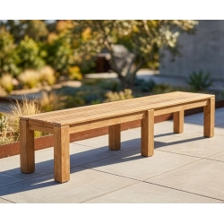 Chichester Teak Outdoor Backless Bench – 2m