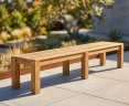 Chichester Teak Outdoor Backless Bench – 2m