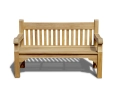 Banchory Solid Wood Teak Park Bench – 1.5m