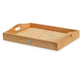Teak Serving Tray, straight slats