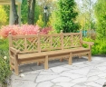 Chiswick Large Chinoiserie Decorative Garden Bench – 2.75m
