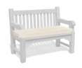 Outdoor Bench Cushion, 2 seater – 4ft/1.2m - Natural
