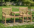 Princeton Vista Teak Garden Love Seat