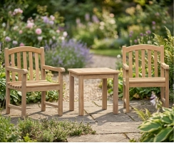 Clivedon Teak 2 Seater Garden Set