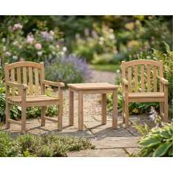 Clivedon Teak 2 Seater Garden Set