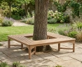 Teak Square Backless Tree Bench – 1.8m