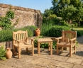 Hilgrove 60cm Tea Table and Rose Garden Armchair Set