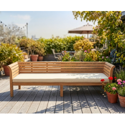 Extra Large Teak Garden Daybed – 2.7m / 9ft