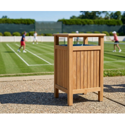 Club Litter Bin, Teak