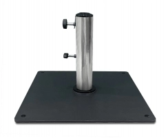 Garden Parasol Base, Stainless Steel 13kg (gateleg table)