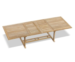 Dorchester Extending Outdoor Dining Table, Double-Leaf – 2 - 3m
