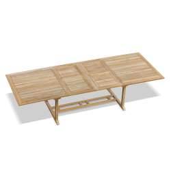 Dorchester Extending Outdoor Dining Table, Double-Leaf – 2 - 3m