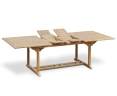 Dorchester Teak Extendable Outdoor Table, Double-Leaf – 1.8-2.4m
